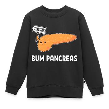 Diabetes Diabetiker Insulin - Kinder Premium Organic Sweatshirt - Schwarz - Vorne - AI Model Kid Female (0cm)