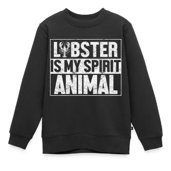 Hummer Seekrebs Lobster Meeresfrüchte - Kinder Premium Organic Sweatshirt - Schwarz - Vorne - AI Model Kid Female (0cm)