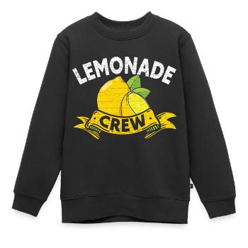 Limonade Getränk Lemonade - Kinder Premium Organic Sweatshirt - Schwarz - Vorne - AI Model Kid Female (0cm)