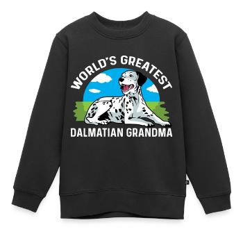 Le plus grand cadeau de grand-mère dalmate le plus doux de grand-mère - Sweat Premium enfant bio - noir - Devant - AI Model Kid Female (0cm)