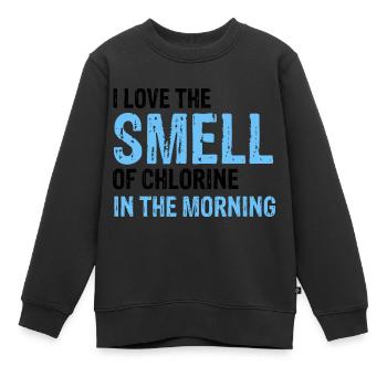Pool Guy Design pour PoolBoy et Pool Cleaner - Sweat Premium enfant bio - noir - Devant - AI Model Kid Female (0cm)