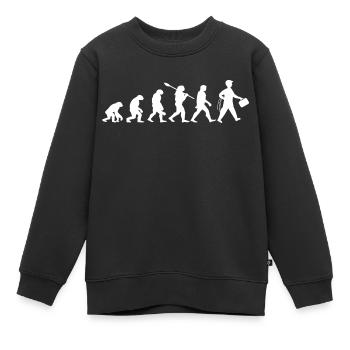 Handwerker der einzig echte - DIY !! - Kinder Premium Organic Sweatshirt - Schwarz - Vorne - AI Model Kid Female (0cm)