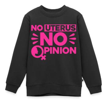 Rechte der Frauen Feministisch Ermächtigung Gesche - Kinder Premium Organic Sweatshirt - Schwarz - Vorne - AI Model Kid Female (0cm)