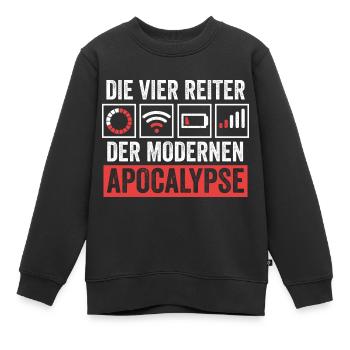 Die vier Reiter der modernen Apocalypse - Kinder Premium Organic Sweatshirt - Schwarz - Vorne - AI Model Kid Female (0cm)