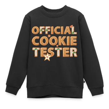 Offizieller Kekstester Familie Weihnachtsdesserts - Kinder Premium Organic Sweatshirt - Schwarz - Vorne - AI Model Kid Female (0cm)