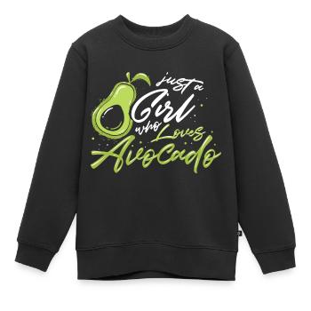 Avocado - Kinder Premium Organic Sweatshirt - Schwarz - Vorne - AI Model Kid Female (0cm)