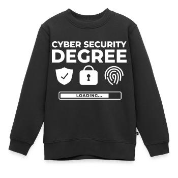 Cyber Security Information Computer Sicherheit - Kinder Premium Organic Sweatshirt - Schwarz - Vorne - AI Model Kid Female (0cm)