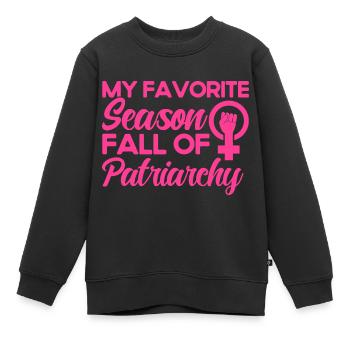 Women's rights Equal rights - Kids Premium Organic Sweatshirt - black - Front - AI Model Kid Female (0cm)