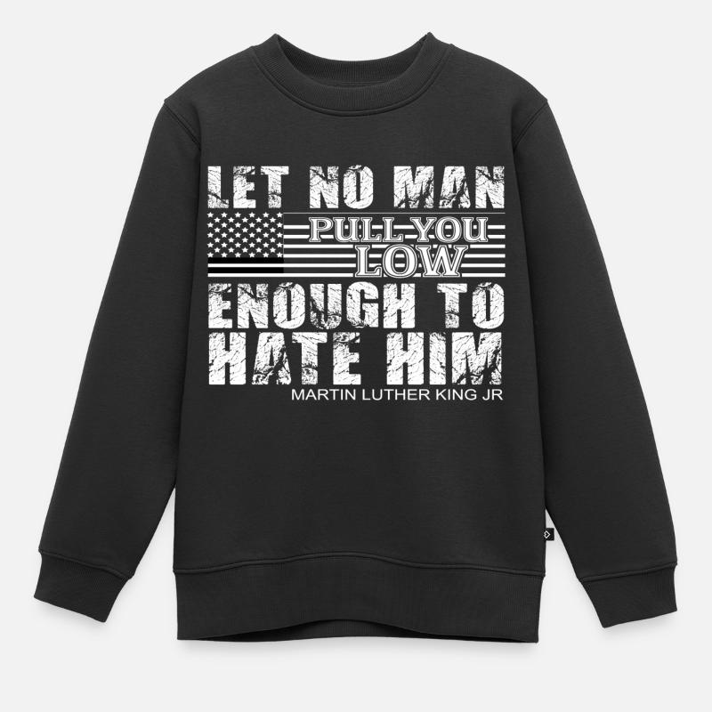 Martin Luther King, Jr. Day - Kinder Premium Organic Sweatshirt - Schwarz