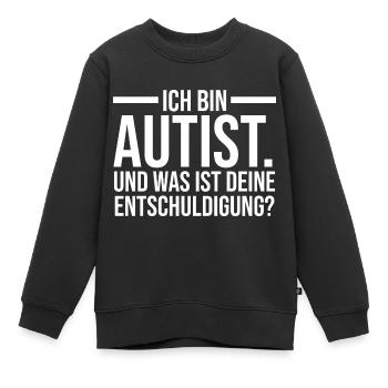 Autismus Autist Autisten - Kinder Premium Organic Sweatshirt - Schwarz - Vorne - AI Model Kid Female (0cm)