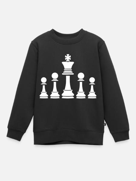 Jeux échecs - Sweat Premium enfant bio - noir