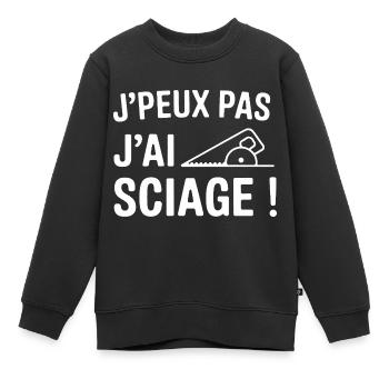 Ich kann nicht, ich habe gesehen! - Kinder Premium Organic Sweatshirt - Schwarz - Vorne - AI Model Kid Female (0cm)
