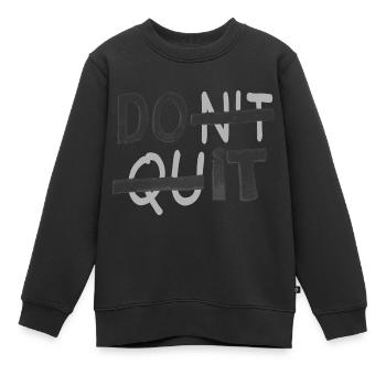 DONT QUITTER - DO IT - Sweat Premium enfant bio - noir - Devant - AI Model Kid Female (0cm)