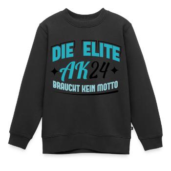 Abschlussklasse 2024 Schulabschluss Abitur Matura - Kinder Premium Organic Sweatshirt - Schwarz - Vorne - AI Model Kid Female (0cm)