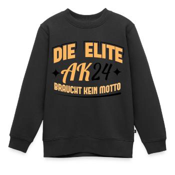 Abschlussklasse 2024 Schulabschluss Abitur Matura - Kinder Premium Organic Sweatshirt - Schwarz - Vorne - AI Model Kid Female (0cm)