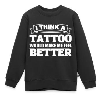 Tattoo Liebhaber Tattoo-Künstler - Kinder Premium Organic Sweatshirt - Schwarz - Vorne - AI Model Kid Female (0cm)