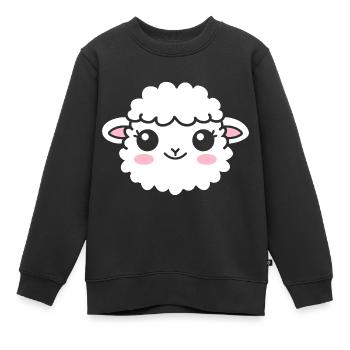 Sheep - Kids Premium Organic Sweatshirt - black - Front - AI Model Kid Female (0cm)