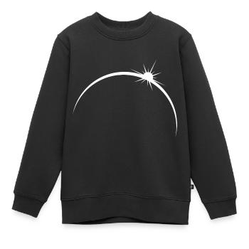 Sonnenaufgang Planet - Kinder Premium Organic Sweatshirt - Schwarz - Vorne - AI Model Kid Female (0cm)