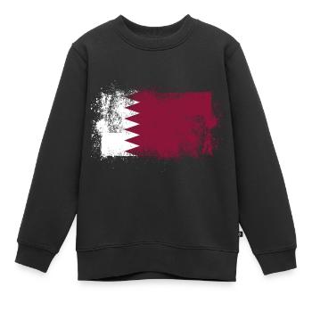 Katar - Kinder Premium Organic Sweatshirt - Schwarz - Vorne - AI Model Kid Female (0cm)