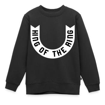 Roi de l’anneau - Sweat Premium enfant bio - noir - Devant - AI Model Kid Female (0cm)