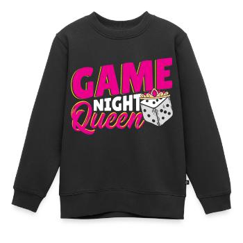 Jeux de société jeu de société cadeau - Sweat Premium enfant bio - noir - Devant - AI Model Kid Female (0cm)