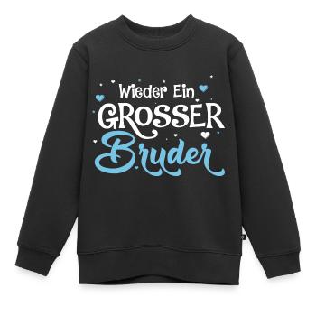 Annonce de Big Brother à nouveau 2024 - Sweat Premium enfant bio - noir - Devant - AI Model Kid Female (0cm)