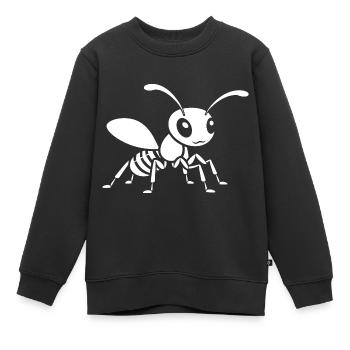 fourmi - Sweat Premium enfant bio - noir - Devant - AI Model Kid Female (0cm)