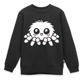 araignée - Sweat Premium enfant bio - noir - Devant - AI Model Kid Female (0cm)