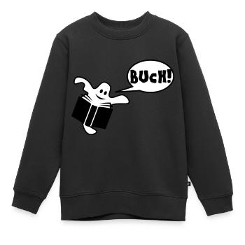 Buch - Kinder Premium Organic Sweatshirt - Schwarz - Vorne - AI Model Kid Female (0cm)