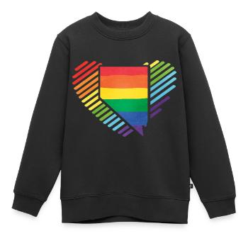 Stolz LGBT Nevada - Kinder Premium Organic Sweatshirt - Schwarz - Vorne - AI Model Kid Female (0cm)