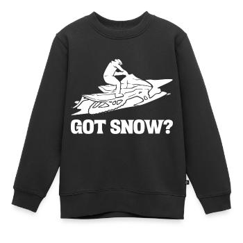Vous avez de la neige? Glisseur - Sweat Premium enfant bio - noir - Devant - AI Model Kid Female (0cm)