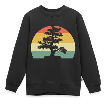 Bonsai-Meister Bonsai-Enthusiast - Kinder Premium Organic Sweatshirt - Schwarz - Vorne - AI Model Kid Female (0cm)
