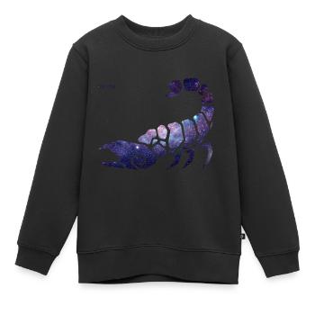 Skorpion - Sternzeichen - Kinder Premium Organic Sweatshirt - Schwarz - Vorne - AI Model Kid Female (0cm)