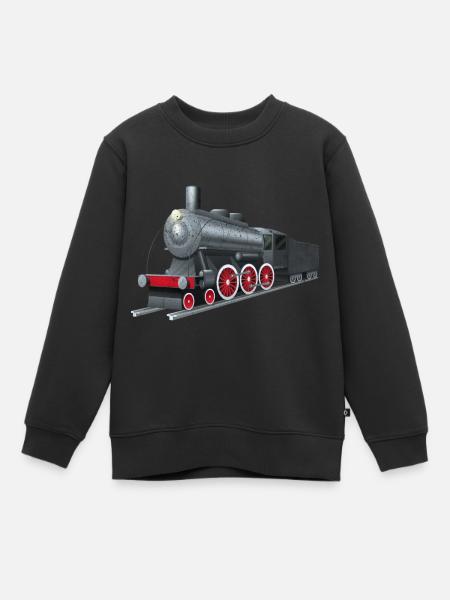 Zug - Kinder Premium Organic Sweatshirt - Schwarz