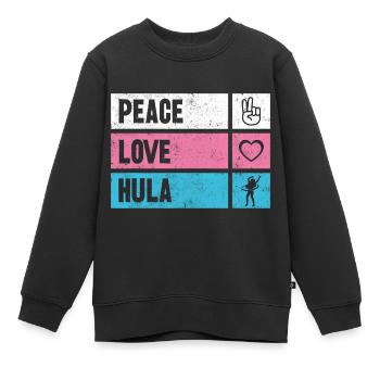 Hulla Hoops Hula Hullern Gift - Kids Premium Organic Sweatshirt - black - Front - AI Model Kid Female (0cm)