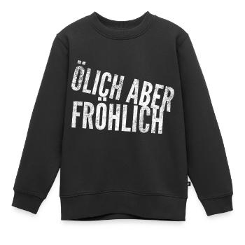 WERKSTATT IST MEIN LEBEN - Kinder Premium Organic Sweatshirt - Schwarz - Vorne - AI Model Kid Female (0cm)