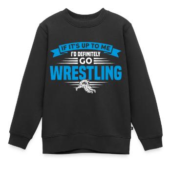 Ringen Trainer Ringer Ringen Geschenk - Kinder Premium Organic Sweatshirt - Schwarz - Vorne - AI Model Kid Female (0cm)