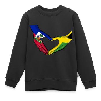 Haiti Haitianer Jamaika Kombination I Geschenk - Kinder Premium Organic Sweatshirt - Schwarz - Vorne - AI Model Kid Female (0cm)