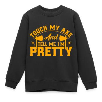 Compétitions de lancer de hache Haches de lancer de hache - Sweat Premium enfant bio - noir - Devant - AI Model Kid Female (0cm)