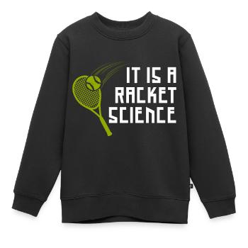 Das ist Racket Science - Kinder Premium Organic Sweatshirt - Schwarz - Vorne - AI Model Kid Female (0cm)