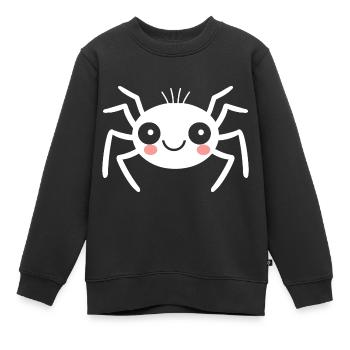 Spinne - Kinder Premium Organic Sweatshirt - Schwarz - Vorne - AI Model Kid Female (0cm)