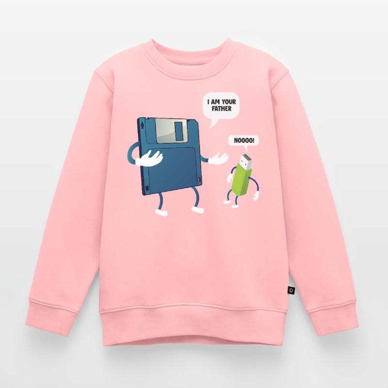 Father _ Son Floppy Disk ... Programmers & Nerd Kids Premium Organic Sweatshirt