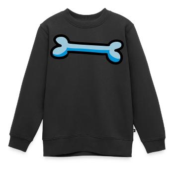 os coloré os de chien idée cadeau chien - Sweat Premium enfant bio - noir - Devant - AI Model Kid Female (0cm)