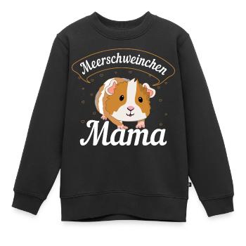 Meerschweinchen Mama | Meerschweinchen Geschenk - Kinder Premium Organic Sweatshirt - Schwarz - Vorne - AI Model Kid Female (0cm)