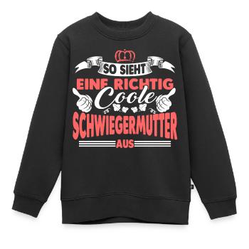 Coole Schwiegermutter Geschenk - Kinder Premium Organic Sweatshirt - Schwarz - Vorne - AI Model Kid Female (0cm)