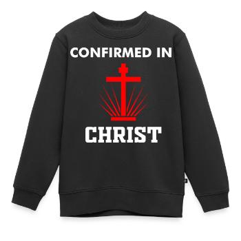 Katholische Konfirmation Konfirmiert in der Christ - Kinder Premium Organic Sweatshirt - Schwarz - Vorne - AI Model Kid Female (0cm)