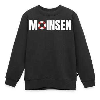 Oldenburg Oldenburger Norden Norddeutschland Moin - Kinder Premium Organic Sweatshirt - Schwarz - Vorne - AI Model Kid Female (0cm)