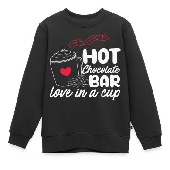 Cadeaux de Noël Noël - Sweat Premium enfant bio - noir - Devant - AI Model Kid Female (0cm)
