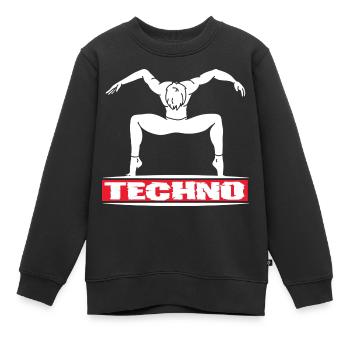 Festival - Kinder Premium Organic Sweatshirt - Schwarz - Vorne - AI Model Kid Female (0cm)