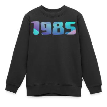 Geburtstagsgeschenk 1985 Jahrgang 1985 Retro 1985 - Kinder Premium Organic Sweatshirt - Schwarz - Vorne - AI Model Kid Female (0cm)